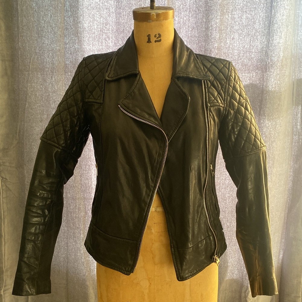 All Saints Black Leather Jacket